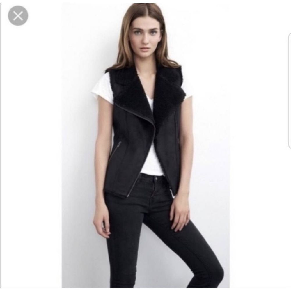 Velvet By Graham & Spencer Moto Suede Vest Size M